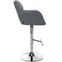 Barhocker Natoma Kunstleder chrom