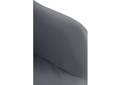 Tabouret de bar Natoma simili cuir blanc gris