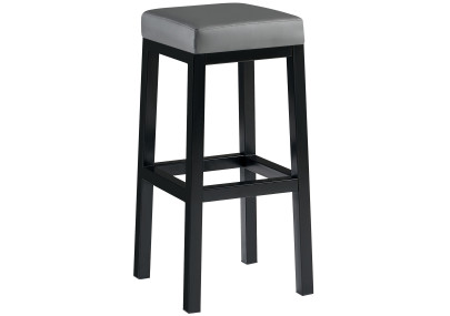 Tabouret de bar Taylor B85 similicuir gris