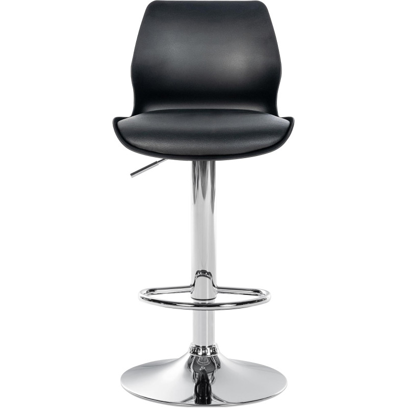 Taburete de bar Gilbert Negro,Plástico