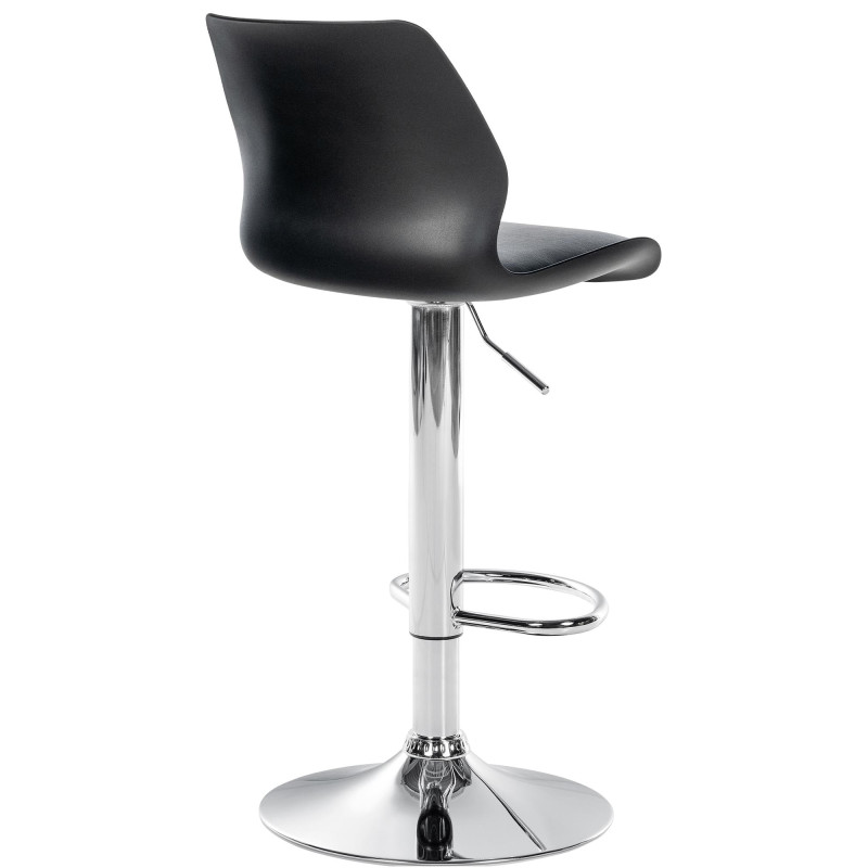 Tabouret de bar Gilbert, en plastique noir