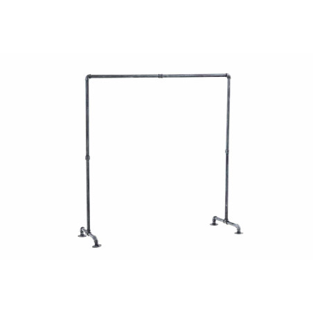 Stander Appendiabiti JERSEY in Metallo argento,150 cm