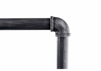 Perchero Jersey Estilo Industrial Plateado,150 cm