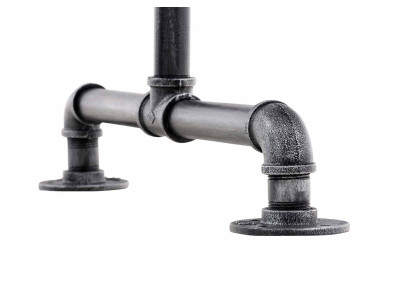 Stander Appendiabiti JERSEY in Metallo argento,150 cm