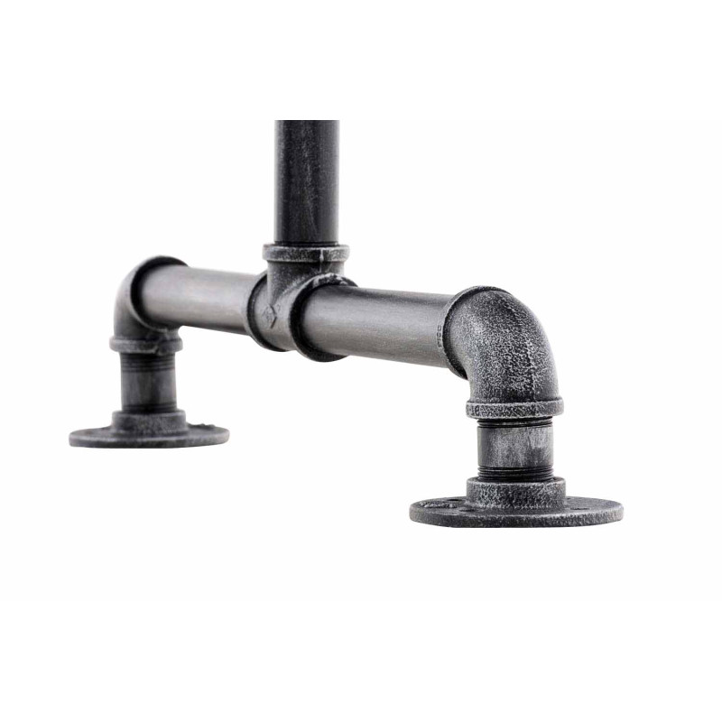 Stander Appendiabiti JERSEY in Metallo argento,150 cm