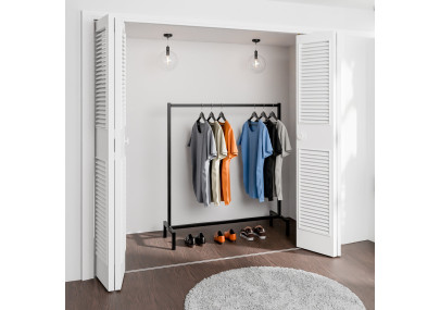 Portant ? v?tements Melva 120x38x120 noir