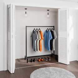 Portant ? v?tements Melva 120x38x120 noir