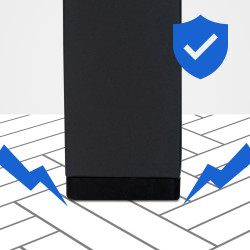 Portant ? v?tements Melva 120x38x120 noir