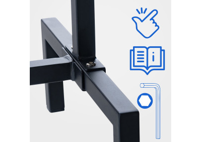 Portant ? v?tements Melva 150x38x120 noir