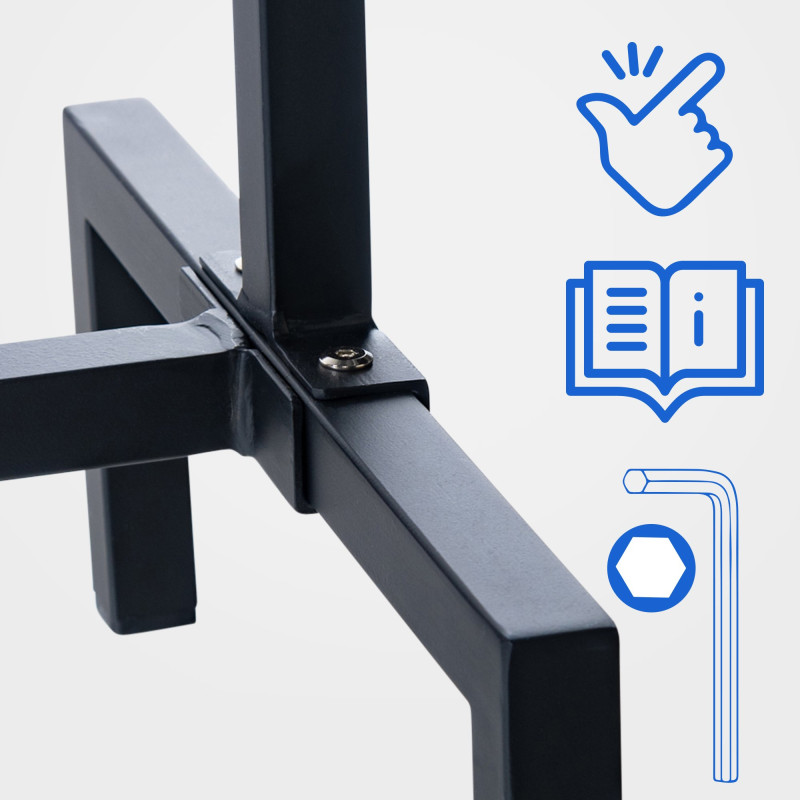 Kleiderständer Melva 150x38x120