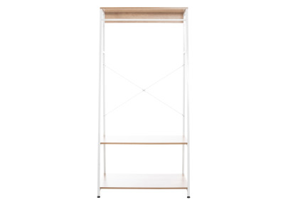 Portant ? v?tements Luton naturel/blanc