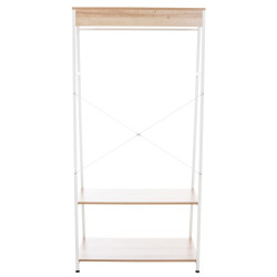 Portant à vêtements Luton naturel/blanc