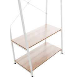 Perchero de pie Luton Natural/blanco