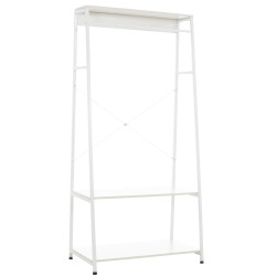 Portant à vêtements blanc Luton