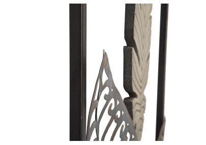 Décoration murale feuilles métal – Modèle Foglie A – 30x91 cm – Élégance naturelle industrielle