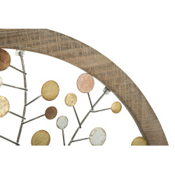 Panneau mural miroir Arbre de Vie – Ø61 cm – Style Glam chic et lumineux