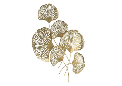 Décoration murale Iris verticale – 78x101 cm – Fleurs métal design Glam