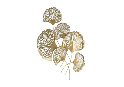 Décoration murale Iris verticale – 78x101 cm – Fleurs métal design Glam