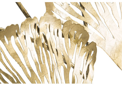 Décoration murale Iris verticale – 78x101 cm – Fleurs métal design Glam