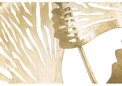 Décoration murale Iris verticale – 78x101 cm – Fleurs métal design Glam