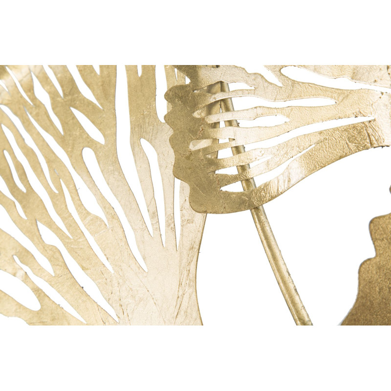 Décoration murale Iris verticale – 78x101 cm – Fleurs métal design Glam