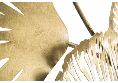 Décoration murale Iris verticale – 78x101 cm – Fleurs métal design Glam