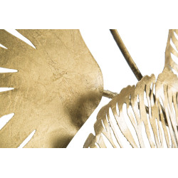 Décoration murale Iris verticale – 78x101 cm – Fleurs métal design Glam