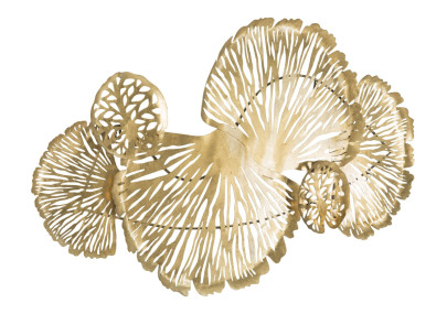 Décoration murale Iris verticale – 115x64 cm – Élégance florale Glam moderne