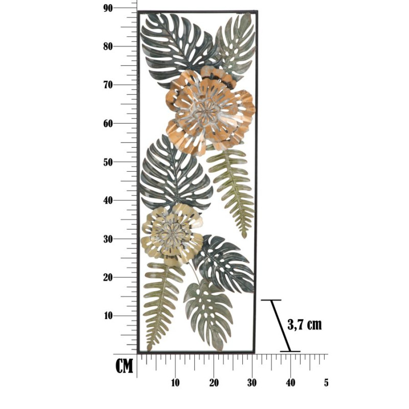Décoration murale métal “Aussi” – Modèle A – 30x88 cm – Style Glam contemporain