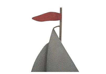 Decorazione murale mare in metallo – 114x62 cm – Atmosfera marina e relax