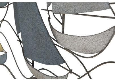 Décoration murale mer métal – 114x62 cm – Ambiance marine et détente