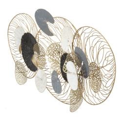 Panneau mural en fer Luxy – 124x55 cm – Design Glam contemporain