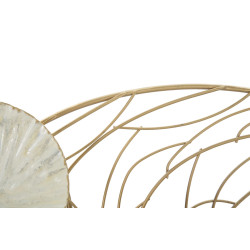 Painel de parede em ferro Luxy – 124x55 cm – Design Glam contemporâneo