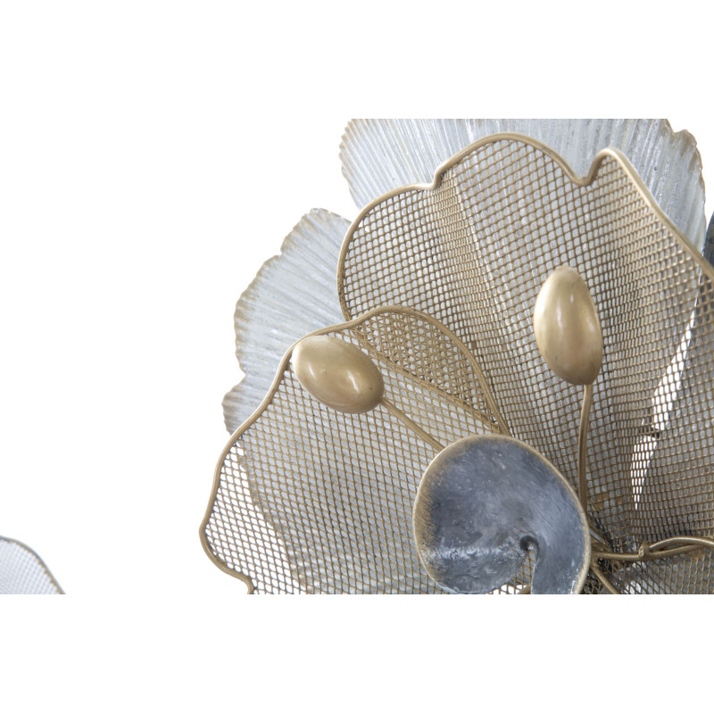 Panel de pared de hierro con motivos florales – 119x60 cm – Estilo Glamour Romántico