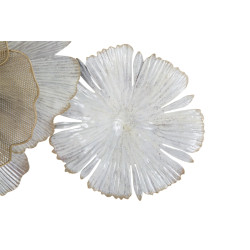 Pannello murale in ferro con motivi floreali – 119x60 cm – Stile Glamour Romantico