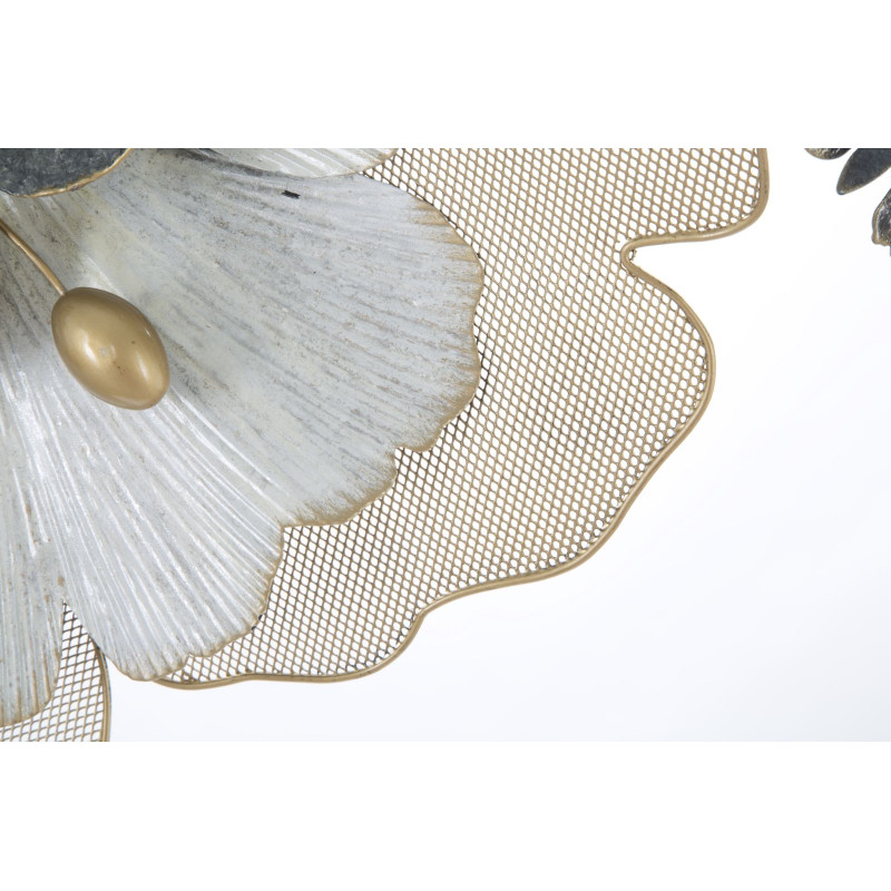 Panel de pared de hierro con motivos florales – 119x60 cm – Estilo Glamour Romántico