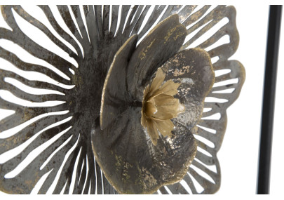 Painel de parede quadrado em ferro – 50x50 cm – Decoração de parede industrial sóbria