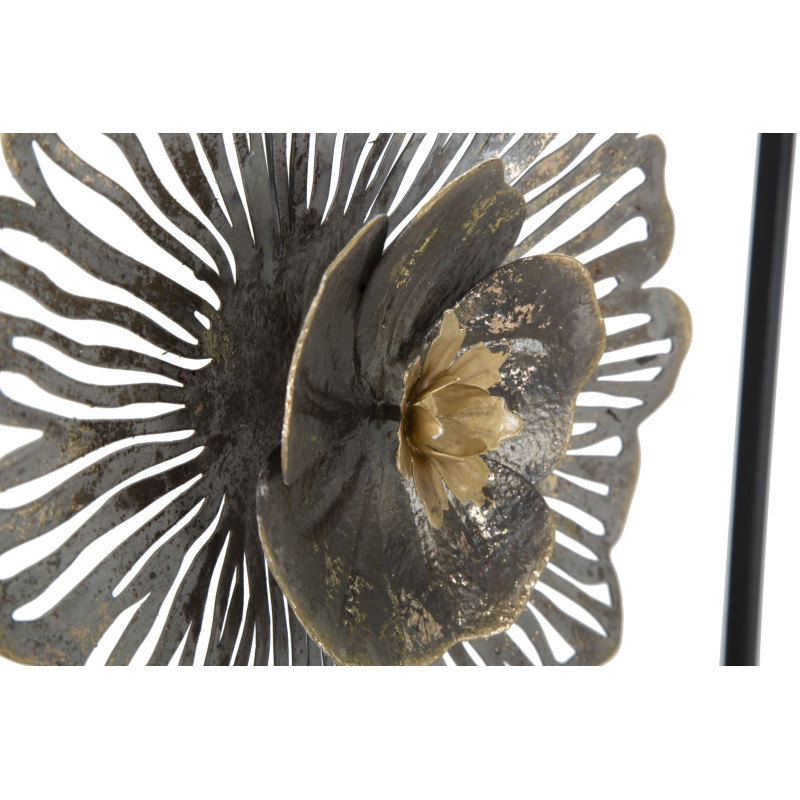 Panel de pared cuadrado de hierro – 50x50 cm – Decoración de pared industrial rústica