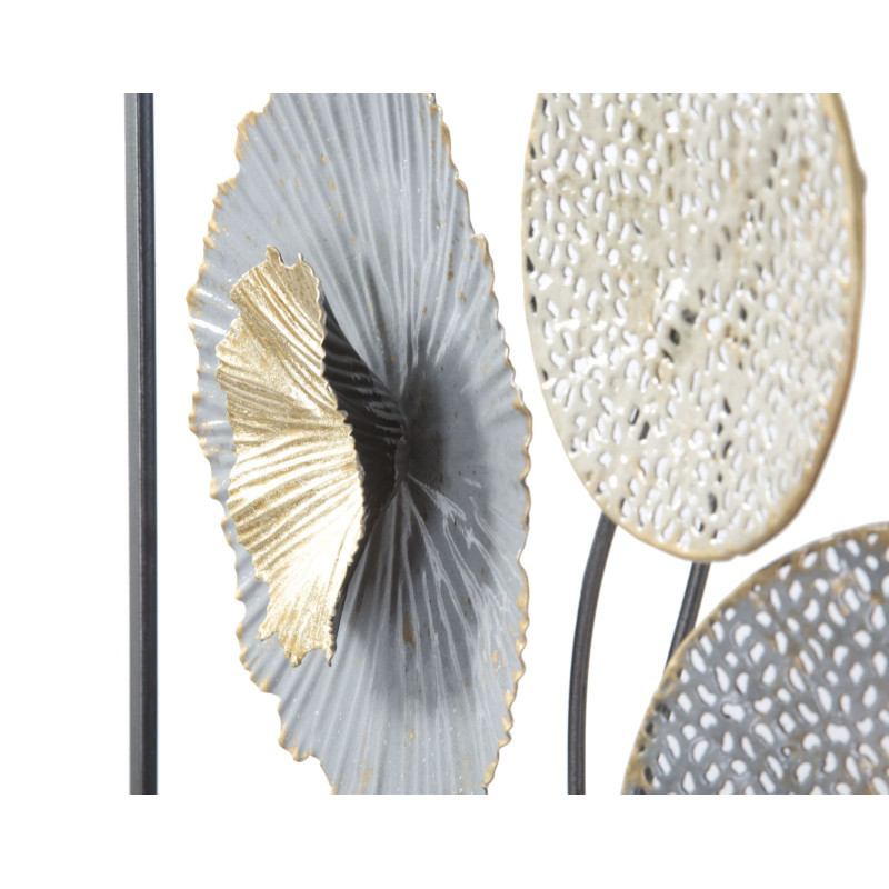 Painel de parede de ferro Squity – 50x50 cm – Design geométrico industrial