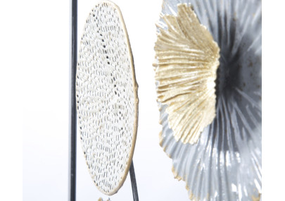 Painel de parede de ferro Squity – 50x50 cm – Design geométrico industrial