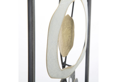 Painel de parede de ferro Dixy – 28x74 cm – Decoração de parede estilo oficina vintage