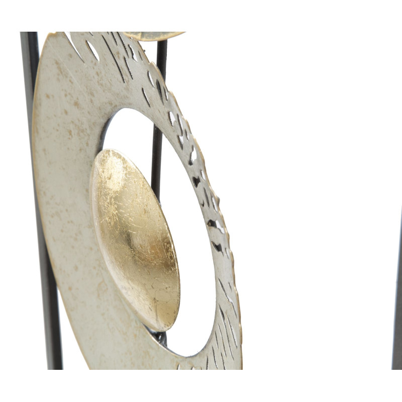 Anillo de pared de hierro – 31x89 cm – Elemento decorativo industrial moderno