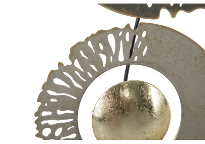 Anel de parede em ferro – 31x89 cm – Elemento decorativo industrial moderno