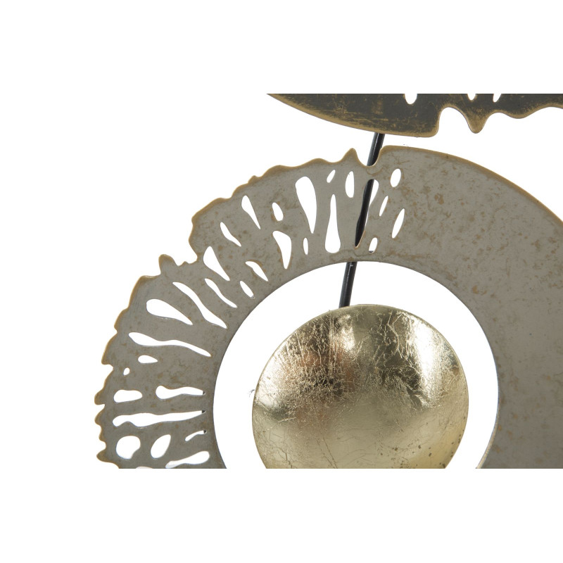 Anel de parede em ferro – 31x89 cm – Elemento decorativo industrial moderno