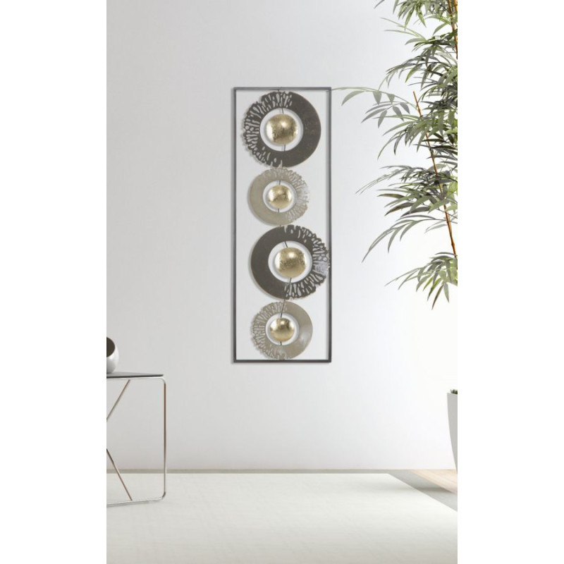 Anneau mural en fer – 31x89 cm – Élément déco industriel moderne