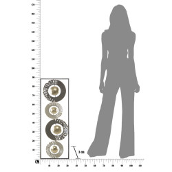 Anillo de pared de hierro – 31x89 cm – Elemento decorativo industrial moderno