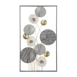 Painel de grade de ferro – 50x90 cm – Visual industrial e contemporâneo