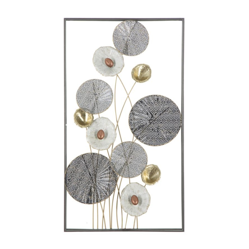 Pannello murale grigliato in ferro – 50x90 cm – Look industriale e contemporaneo