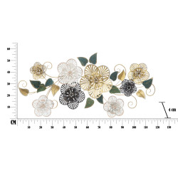 Panel de pared de hierro Campur – Modelo B – 118x58 cm – Diseño moderno dorado