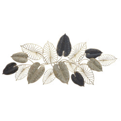 Panneau mural fer Century – Modèle A – 131x61 cm – Déco murale Glam dorée